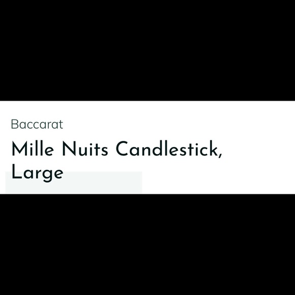 AUTHENTIC BACCARAT MILLE NUITS BOUGEOIR CRYSTAL CANDLESTICK SET OF TWO 2 - Picture 14 of 16